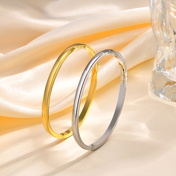 304 гладкие шарнирные браслеты из нержавеющей стали