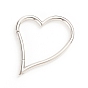 304 Stainless Steel Spring Gate Rings, Heart