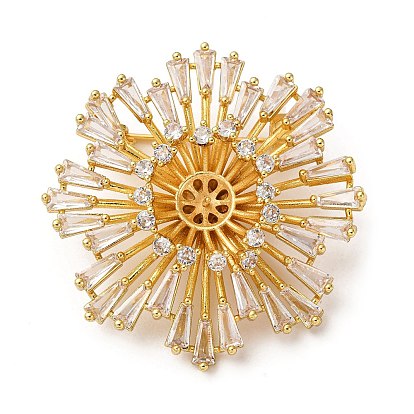 Находки из кубического циркония, цветок, без кадмия и без свинца, стойки покрытие, долговечный