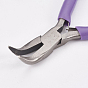 45# Carbon Steel Jewelry Pliers, Bent Nose Pliers, Polishing, Lilac