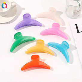 Candy-colored Hair Accessories Set with Shark-shaped Clips and Moon-shaped Barrettes