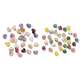 Непрозрачные акриловые бусины градиентного цвета