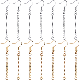 40 шт. 2 стили 304 крючки для сережек из нержавеющей стали