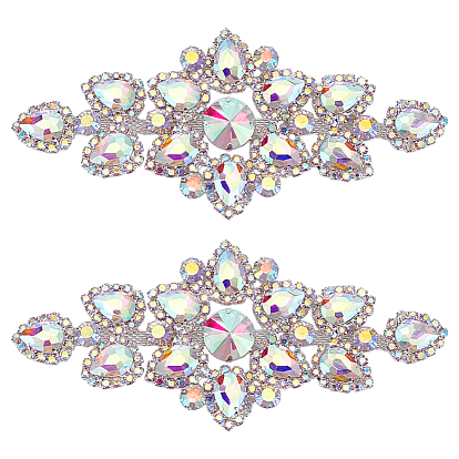 2шт. стеклянные стразы с железными аппликациями, аксессуары для цветочных украшений