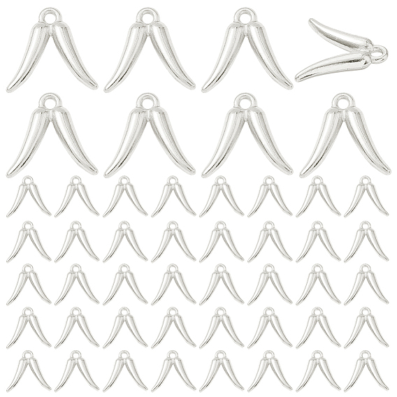 60 шт. Подвески из сплава в тибетском стиле, острый перец