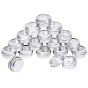 Round Aluminium Tin Cans, Aluminium Jar, Storage Containers for Cosmetic, Candles, Candies, with Screw Top Lid