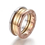 304 bagues en acier inoxydable, bague avec chiffres romains