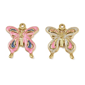304 нержавеющей стальной эмали подвески, ионное покрытие (ip), бабочки прелести, реальный 18 k позолоченный