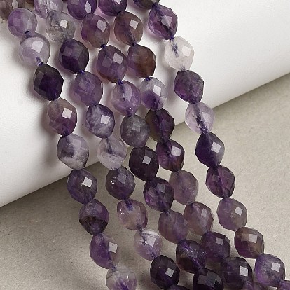 Природный аметист нитей бисера, граненые, рис