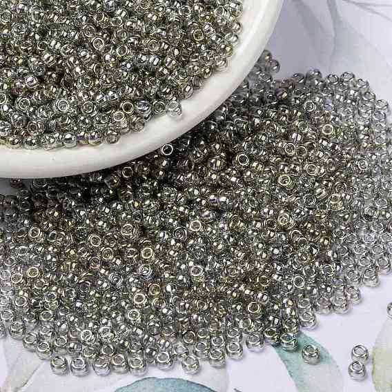 MIYUKI Round Rocailles Beads, Japanese Seed Beads, Gold Luster
