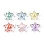 AB Color Transparent Acrylic Beads, Bead in Bead, Star