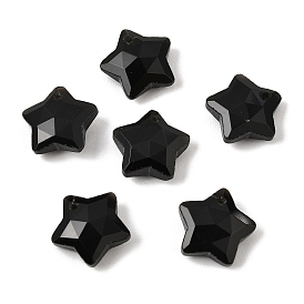 Gemstone Pendants, Faceted Star Charms