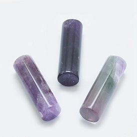 Natural Amethyst Beads, Undrilled/No Hole Beads, Column