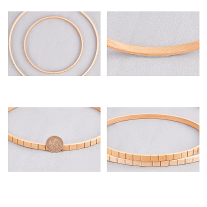 Nbeads Round Ring Wooden Knitting Looms Tool
