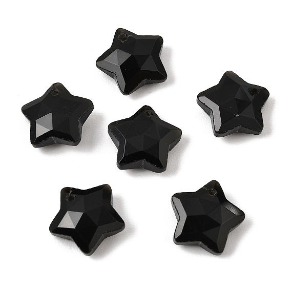 Colgantes de piedras preciosas, encantos de estrellas facetadas