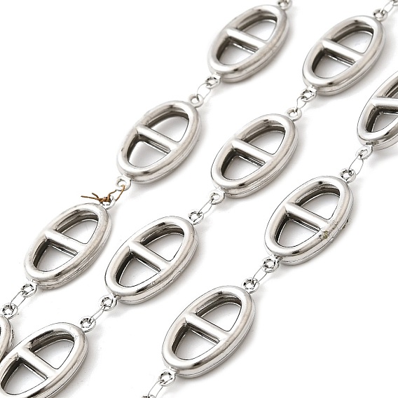 304 цепи из нержавеющей стали ссылка, несварные, овальные, с катушкой