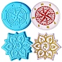 Food Grade Coaster Silicone Molds, Resin Casting Coaster Molds, For UV Resin, Epoxy Resin Craft Making