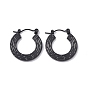 304 Stainless Steel Donut Hoop Earrings for Women