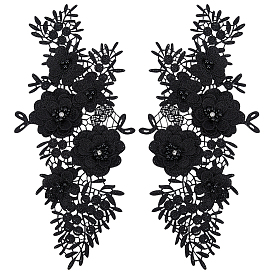 Цветок полиэстер вышивка пришивание украшения аксессуары, швейные украшения