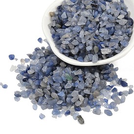 Натуральные окрашенные и подвергнутые термической обработке бусины из синего авантюрина, бусины без отверстий , чип