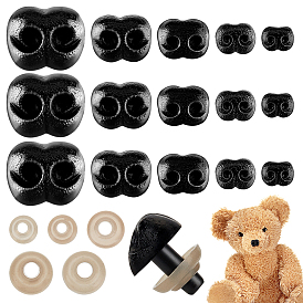 Пластиковые защитные носики, ремесленный нос, с шайбами для кукольных глаз, для поделок куклы игрушки кукольные плюшевые животные изготовление