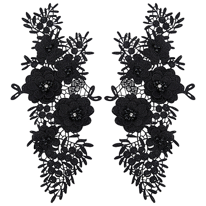 Цветок полиэстер вышивка пришивание украшения аксессуары, швейные украшения