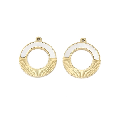 Природные подвески оболочки, ионное покрытие (ip) 304 подвески-кольца из нержавеющей стали, ручная полировка