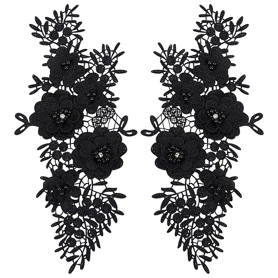 Цветок полиэстер вышивка пришивание украшения аксессуары, швейные украшения