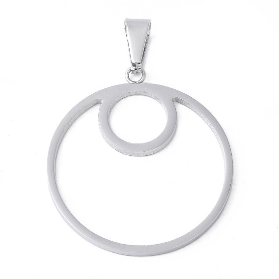 304 подвески из нержавеющей стали, кольцо очарование, анти-тускнение