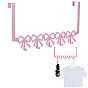 Iron Bowknot Wall Hook Set, Decorative 5-Hook Rack with Mounting Hardware for Coat Hat