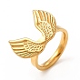 Ion Plating(IP) 304 Stainless Steel Ring, Wing