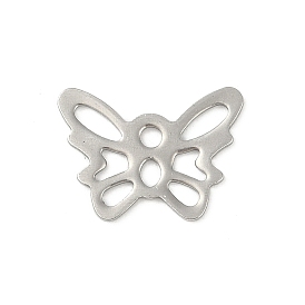 201 Stainless Steel Pendants, Butterfly Charm