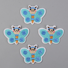 Computerized Embroidery Cloth Iron on/Sew on Patches, Appliques, Costume Accessories, Butterfly