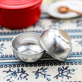 Mini Iron Bowls, for Dollhouse Accessories, Pretending Prop Decorations