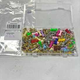 150Pcs 3 Styles Bone Beads  Kits, including UV Plating Acrylic Beads, CCB Plastic Beads