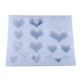 DIY Heart Food Grade Silicone Molds, Fondant Molds, for Chocolate, Candy Making