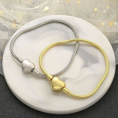 Латунь микро проложить кубического циркония браслеты ссылку, украшения для женщин, сердце