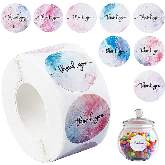 Paper Self-Adhesive Stickers, for Gift Packaging Decoration