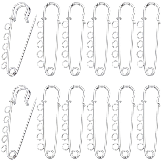 30шт железная брошь выводы, 5- булавки для килта с отверстиями для изготовления значков на лацкан