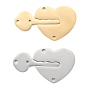 304 Stainless Steel Split Pendants, Key and Heart Lock