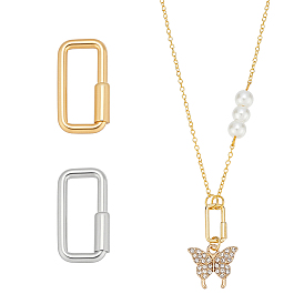 2 шт. 2 цвета 925 карабин с замком из стерлингового серебра, брелки, прямоугольные, с замшевой тканью из поликарбоната квадратной серебряной полировальной салфеткой