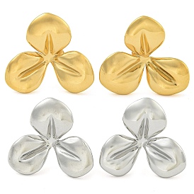 304 Stainless Steel Stud Earrings for Women, Leaf