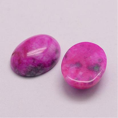 Dyed Jade Cabochons, Flat Oval