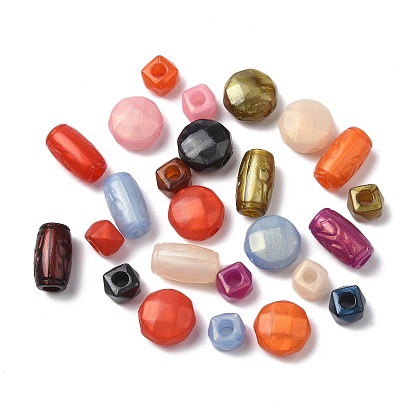 Акриловые бусины из платиск, граненые