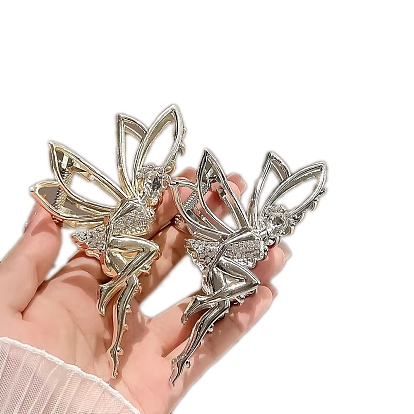 Металлические заколки для волос со стразами, аксессуары для волос для женщин и девочек, фея