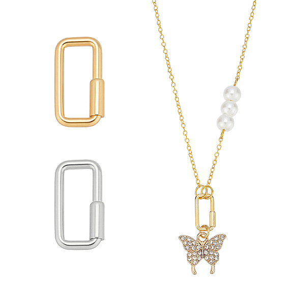 2 шт. 2 цвета 925 карабин с замком из стерлингового серебра, брелки, прямоугольные, с замшевой тканью из поликарбоната квадратной серебряной полировальной салфеткой