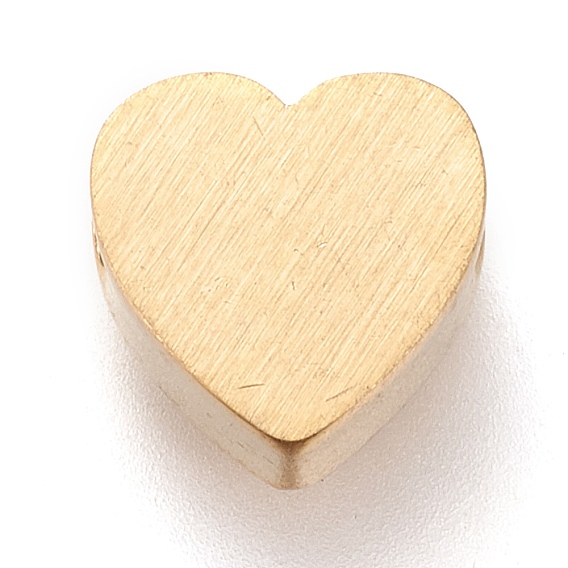 304 бусины из нержавеющей стали 2 полированные, сердце