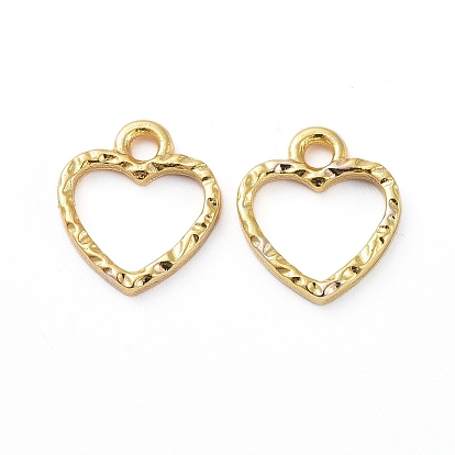 Zinc Alloy Open Back Bezel Pendants, For DIY UV Resin, Epoxy Resin, Pressed Flower Jewelry, Heart
