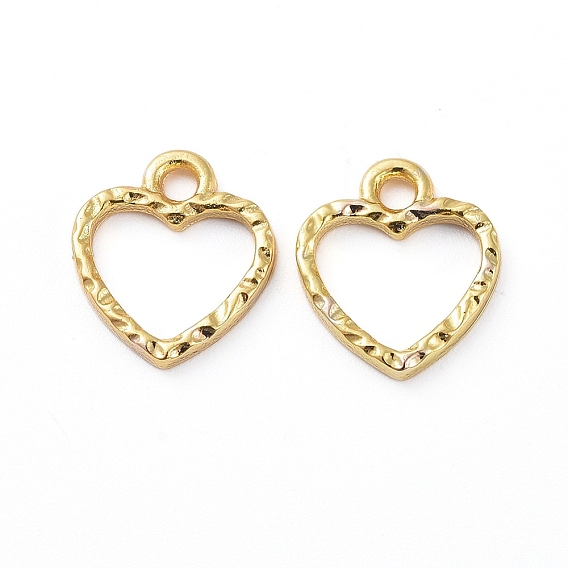 Zinc Alloy Open Back Bezel Pendants, For DIY UV Resin, Epoxy Resin, Pressed Flower Jewelry, Heart
