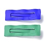 Hair Accessories Spray Painted Iron Alligator Hair Clips, Rectangle